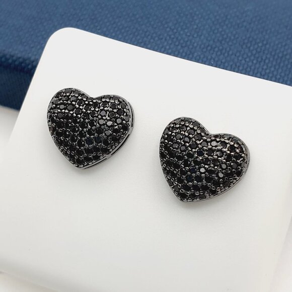 "925 Sterling Silver Plated CZ Earrings, EVBRS478 - Picture 2 of 9